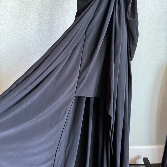 Misa‎ Los Angeles Black Veronika Wrap Maxi Dress Size XS NWT - Picture 6 of 10